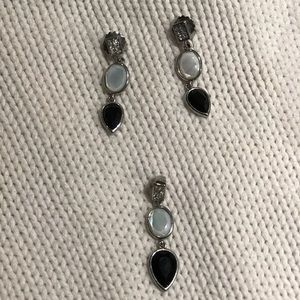 Necklace piece and Matching Earrings